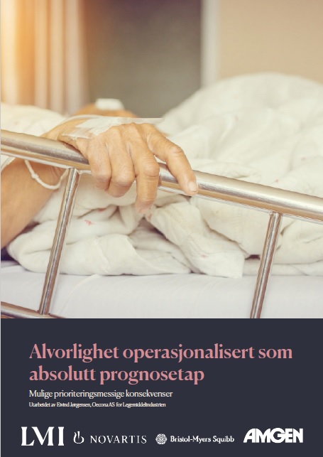 Alvorlighet operasjonalisert som absolutt prognosetap