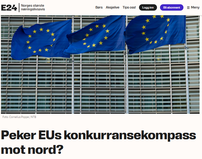 Kronikk: Peker EUs konkurransekompass mot nord?